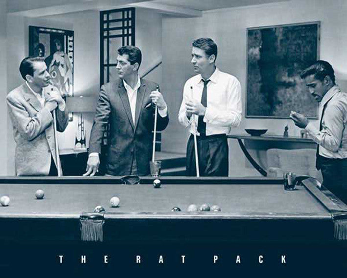 The Rat Pack Playing Pool Poster