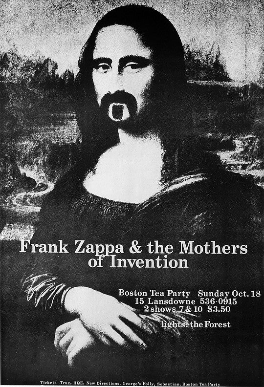 Frank Zappa Mona Lisa Boston Tea Party Maxi Poster