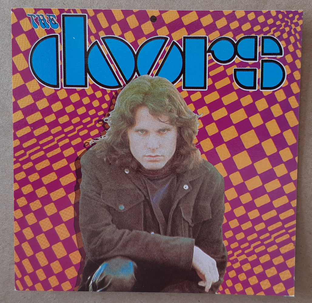 The Doors Jim Morrison Psychedelic 10cm Square Vinyl Sticker