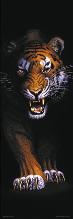 Prowling Tiger 158x53cm Door Poster