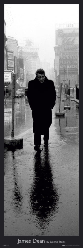 James Dean Times Square In The Rain Classic Vintage 158x53cm Door Poster