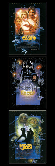 Star Wars First 3 Movie Special Edition One Sheets Collage Licensed 158x53cm Door Poster