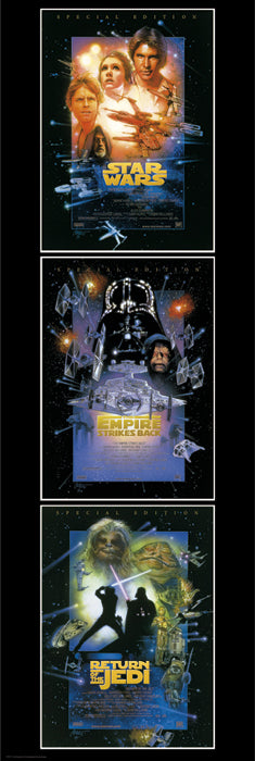 Star Wars First 3 Movie Special Edition One Sheets Collage Licensed 158x53cm Door Poster