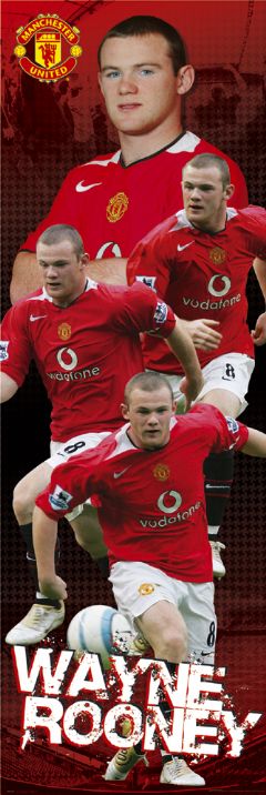 Manchester United Wayne Rooney Montage 2006 Vintage 158x53cm Door Poster