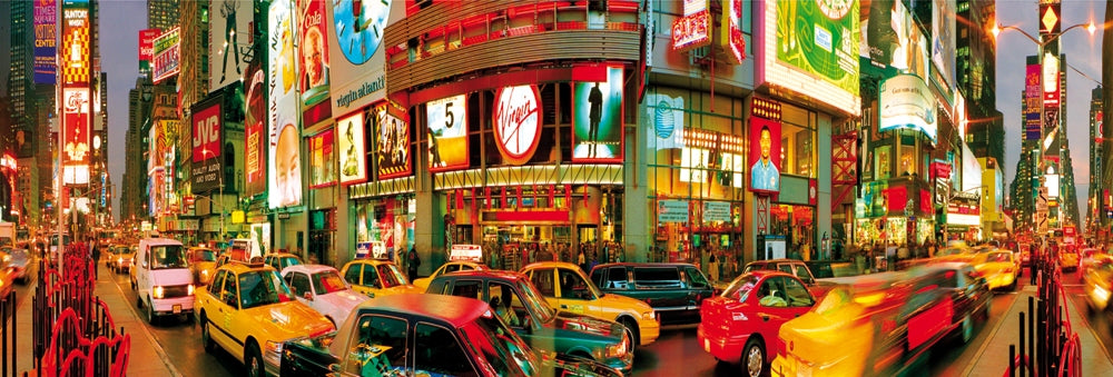 Times Square New York Colour 158x53cm Panoramic Door Poster