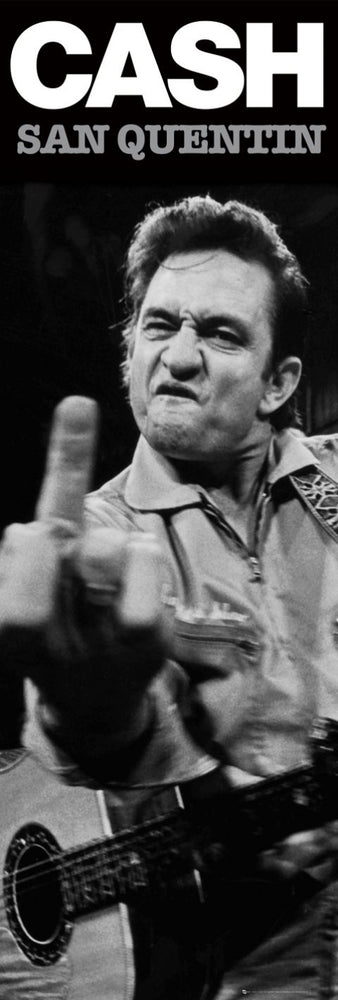 Johnny Cash San Quentin Finger Licensed 158x53cm Door Poster