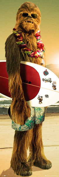 Star Wars Chewbacca Surfboard 158x53cm Door Poster
