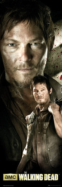 The Walking Dead Daryl Collage 158x53cm Door Poster