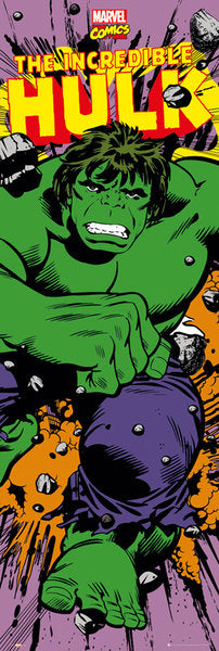 The Incredible Hulk Marvel Comics 158x53cm Licensed Door Poster
