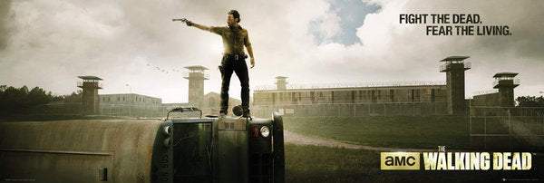 The Walking Dead Prison 158x53cm Panoramic Door Poster