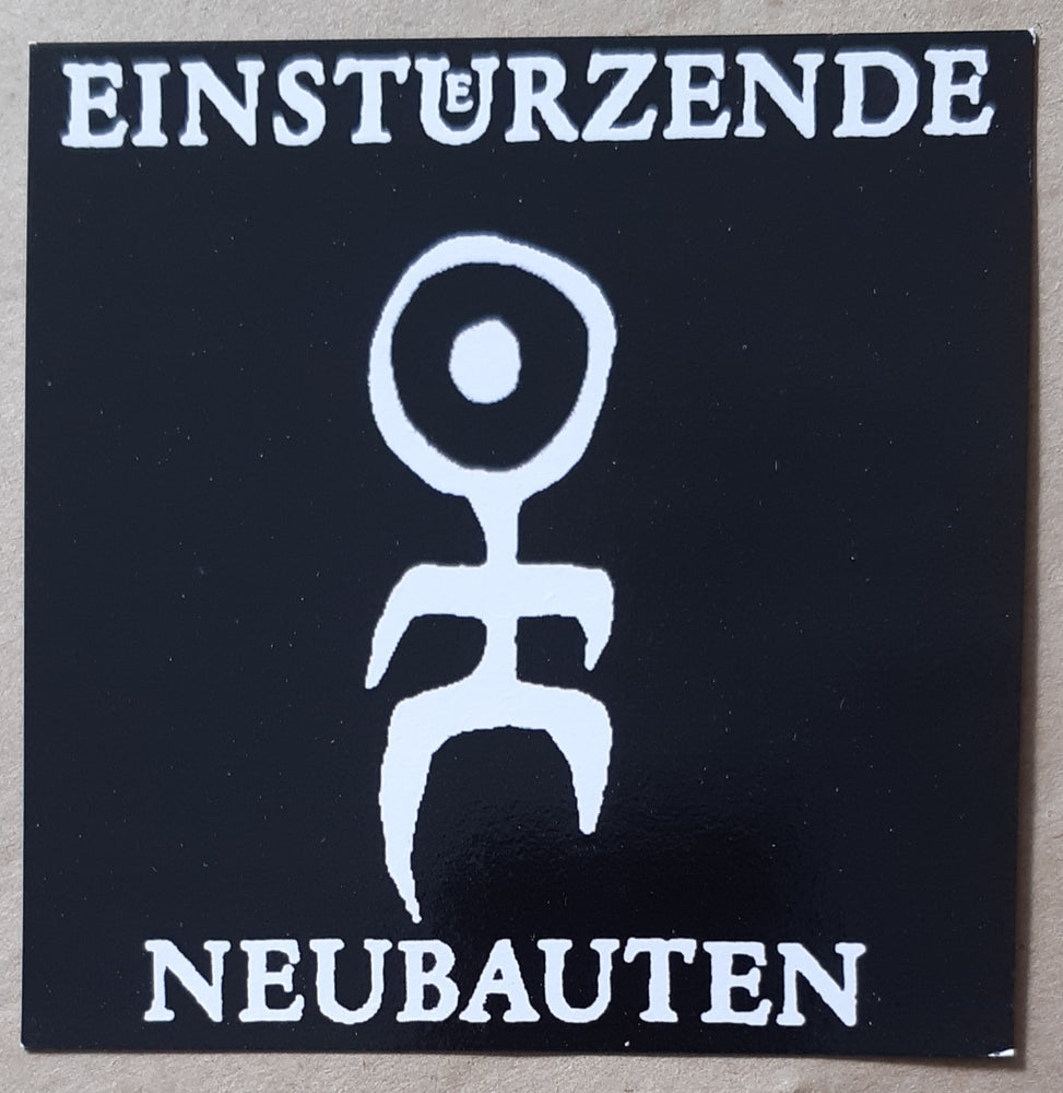 Einstuerzende Neubauten Logo 10cm Square Vinyl Sticker