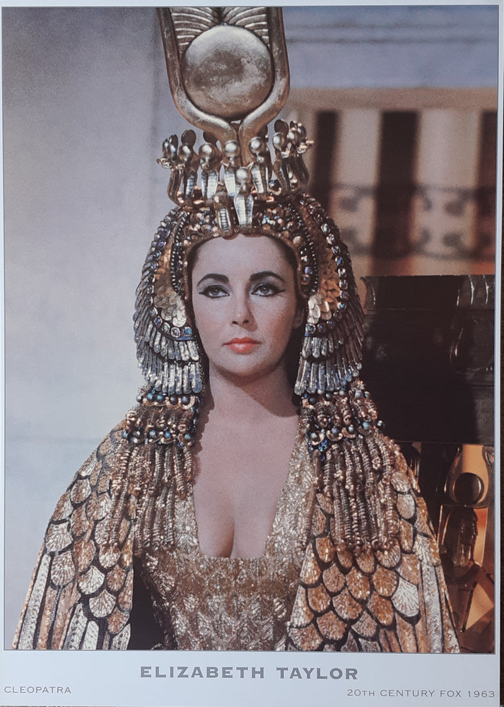 Elizabeth Taylor Cleopatra Vintage Maxi Poster Blockmount