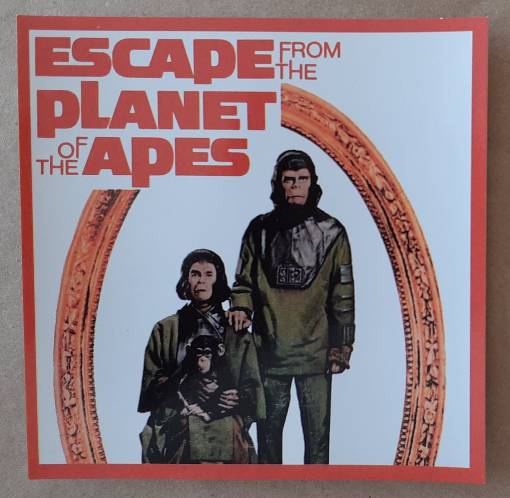 Escape From The Planet Of The Apes 10cm Square Vinyl Sticker
