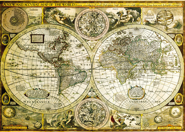 World Map Historical 100x140cm Giant Poster