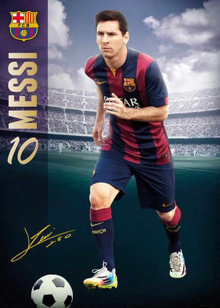 Lionel Messi FC Barcelona Football Icon 100x140cm Giant Poster