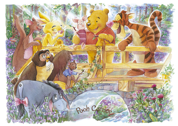 Winnie The Pooh Pooh Sticks At Pooh Corner Maxi Poster – Koolpixnz