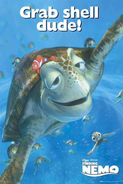 Finding Nemo Grab Shell Dude Maxi Poster – Koolpixnz