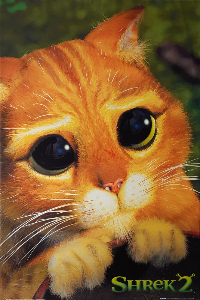 Shrek 2 Cats Eyes Puss In Boots Maxi Poster