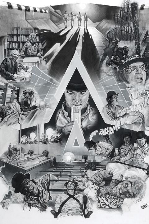 A Clockwork Orange Collage By Paul Stone Maxi Poster