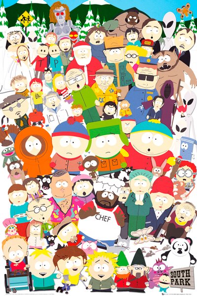 South Park Cast Collage Maxi Poster
