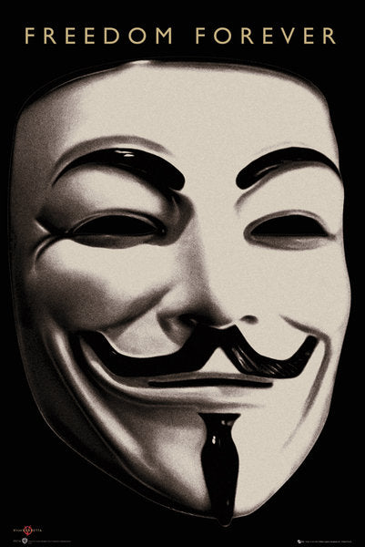 V For Vendetta Freedom Forever Mask Maxi Poster