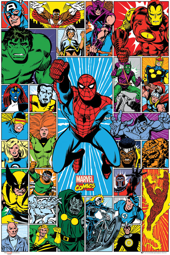 Marvel Grid Maxi Poster