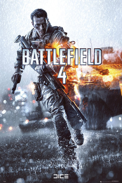 Battlefield 4 Game Cover Gaming Maxi Poster