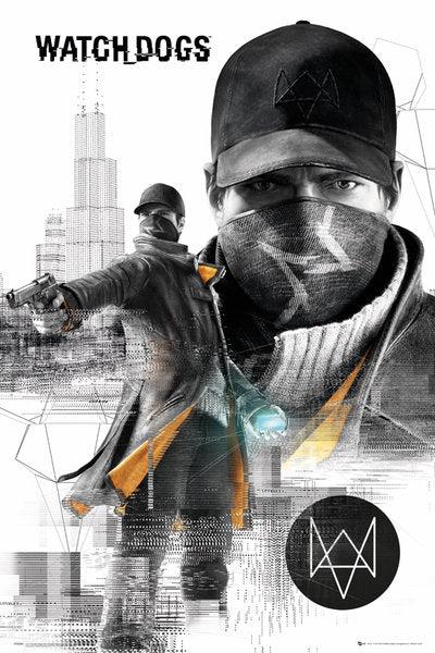 Watch Dogs City Montage Gaming Maxi Poster