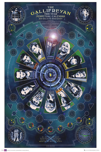 Doctor Who Gallifreyan Calendar Maxi Poster