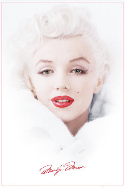 Marilyn Monroe White Maxi Poster