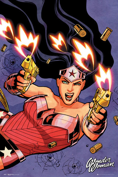 Wonder Woman Shoots Maxi Poster