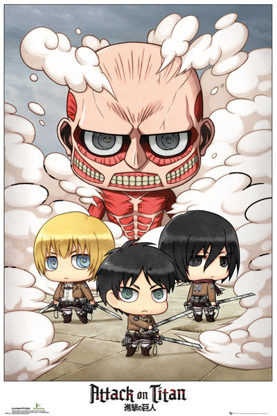 Attack On Titan Chibi Group Maxi Poster