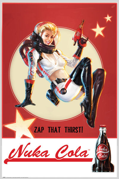 Fallout 4 Nuka Cola Lady Gaming Maxi Poster