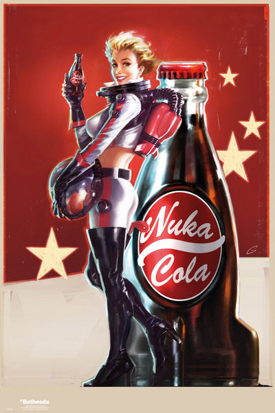 Fallout 4 Nuka Cola Lady Standing Gaming Maxi Poster