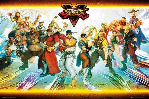 Street Fighter V Cast Maxi Poster