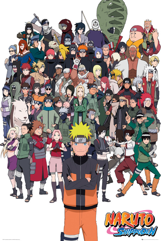 Naruto Shippuden Group Maxi Poster