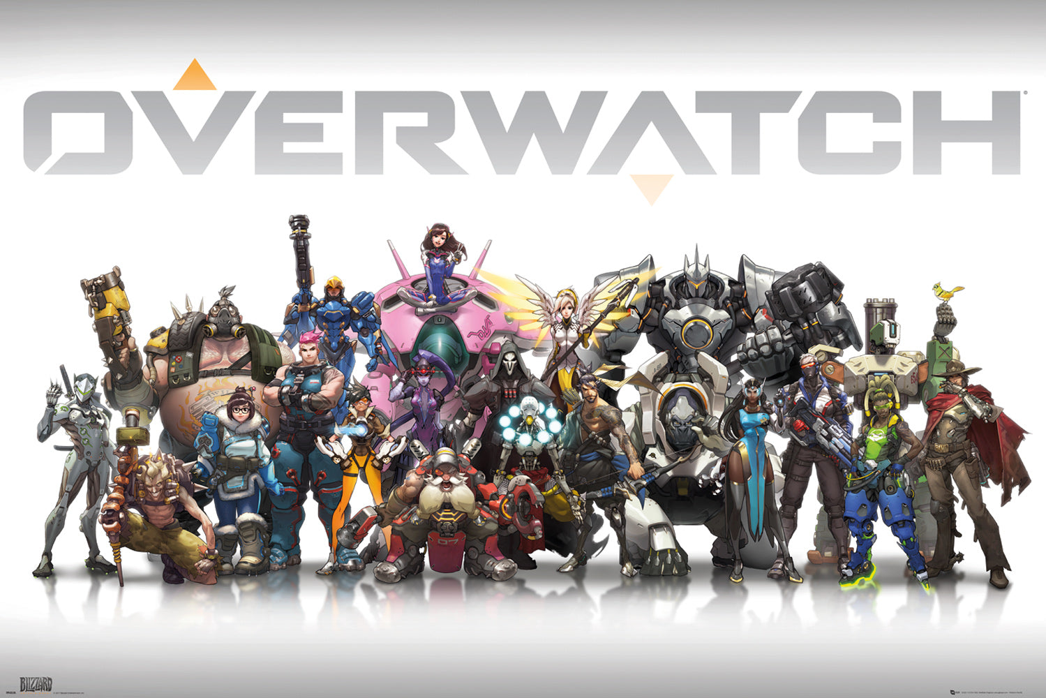 Overwatch Characters Centred Gaming Maxi Poster