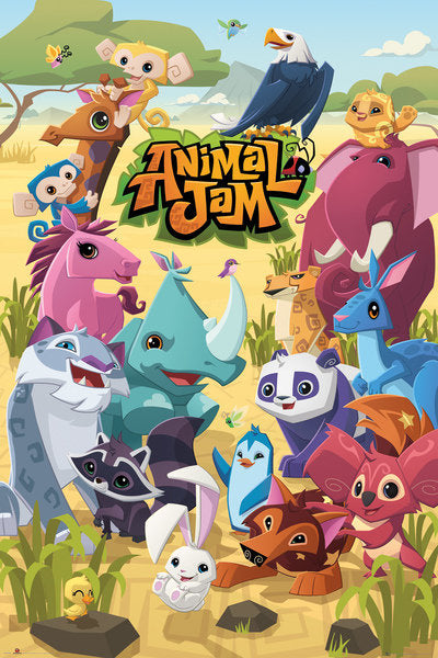 Animal Jam Cast Gaming Maxi Poster
