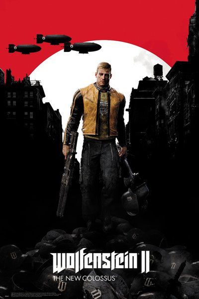 Wolfenstein 11 Cover Art Gaming Maxi Poster