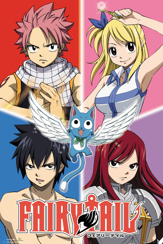 Fairy Tail Quad Maxi Poster