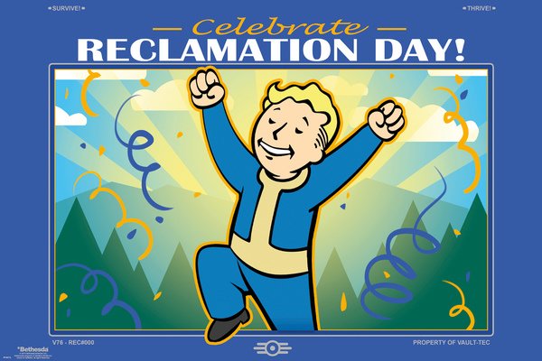 Fallout 76 Celebrate Reclamation Day Maxi Poster