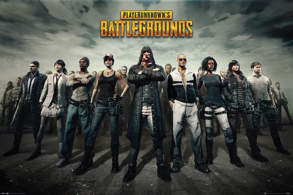 Playerunknown's Battlegrounds PUBG Group Gaming Maxi Poster