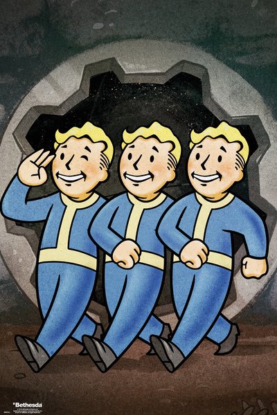Fallout 76 Vault Boys Maxi Poster