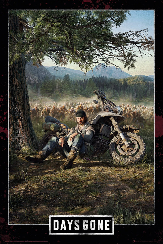 Days Gone Video Game Cover Key Art Maxi Poster