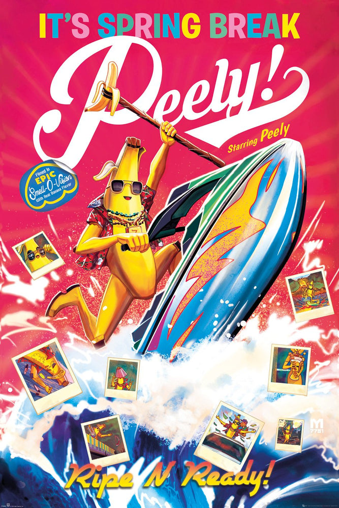 Fortnite Video Game Spring Break Peely Maxi Poster