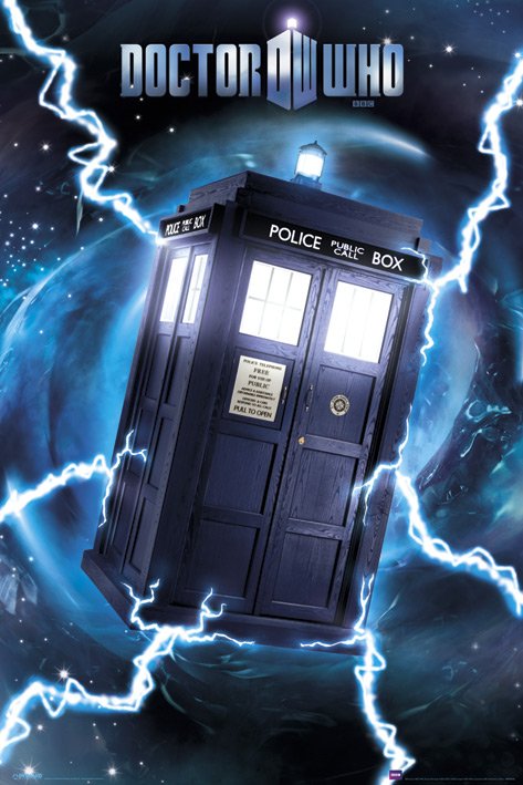 Doctor Who Tardis Metallic Signature Large Metallic Foil Maxi Poster