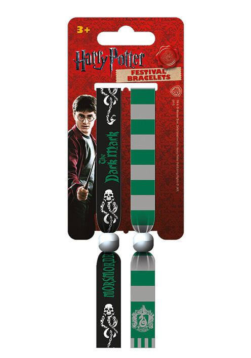 Harry Potter Slytherin Set Of Two Festival Wristbands
