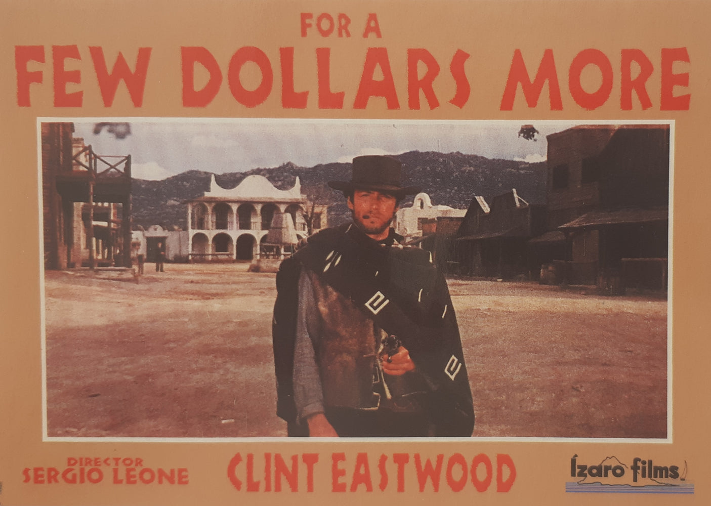 For A Few Dollars More Clint Eastwood Postcard