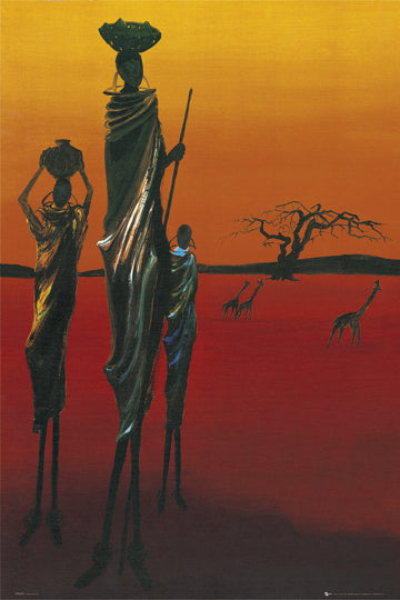 Africa Tribal Painting Maxi Poster