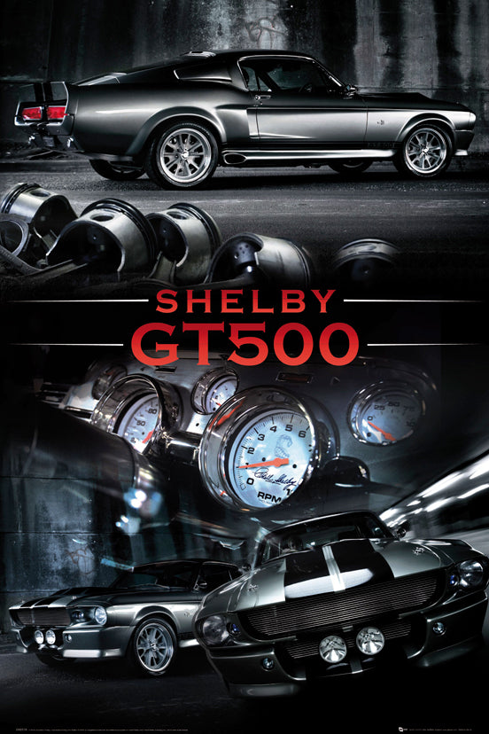 Shelby GT 500 Easton Chang Collage Maxi Poster